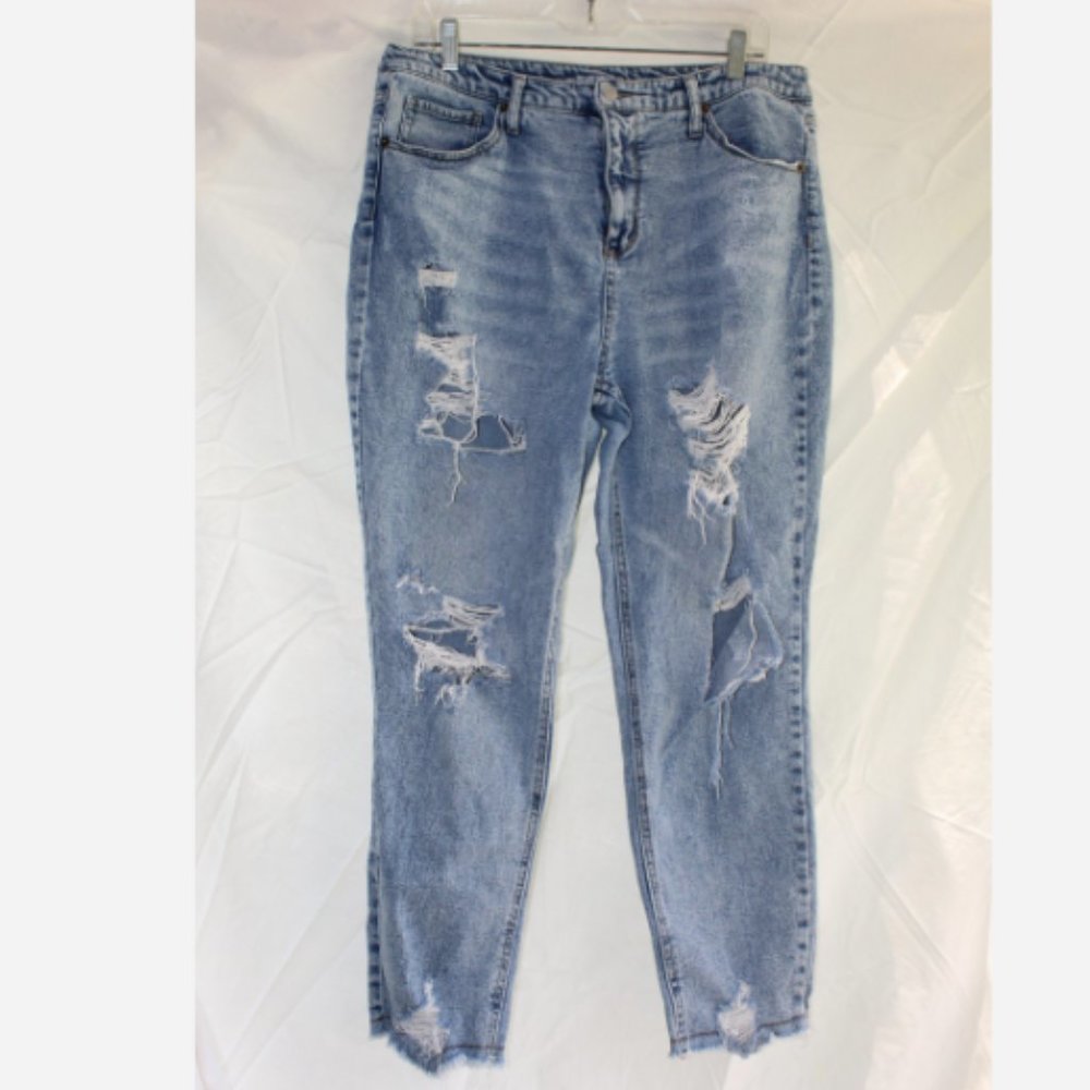 Distressed Mom Jeans